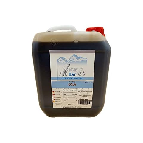 ICE BÄR Slush Sirup 12 fruchtige Sorten 5 Liter Konzentrat | Geschmack Cola Cover