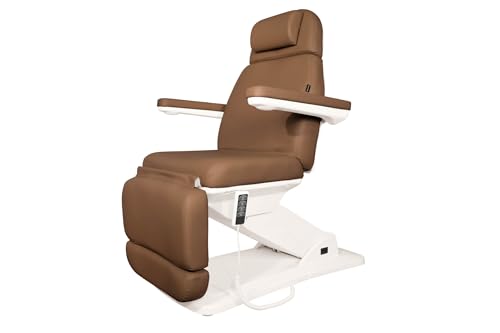 Spa Luxe - Electric Insight Chair, 4 Motors Med Spa Chair with Remote Control, 2-Year Warranty, Ideal for Dermatology, Podiatry, Spa, Facial and Aesthetician Services - Sand