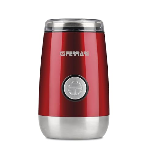G3 Ferrari G20076 Cafexpress Moulin à Lames Rouge, Acier Inoxydable 150 W