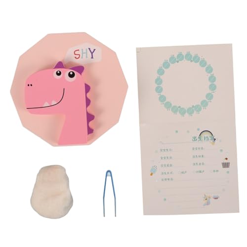 Holibanna Caja De Recuerdos Niño Niña Madera Organizador Leche Caja De Memoria Para Bebés Con Diseño De Dinosaurio