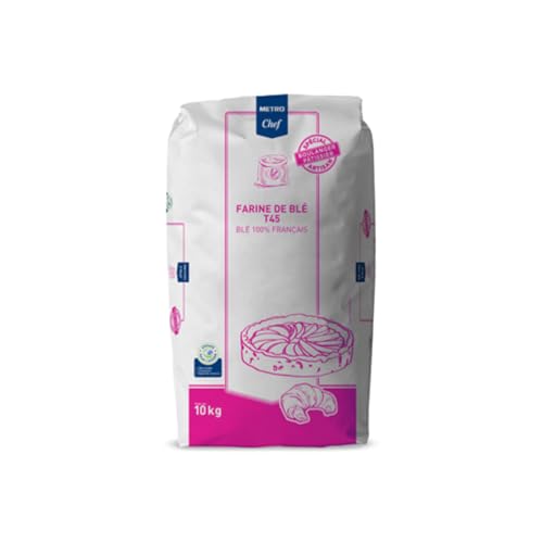 Harina de repostería METRO Chef T45 – Bolsa de 10 kg | Harina fina de trigo francés para repostería
