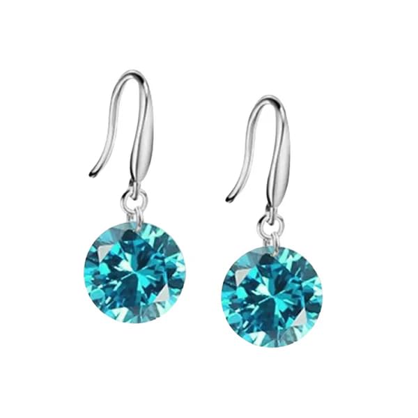 Image of Nilu's Collection Enchanting Light Weight Cubic Zircon Crystal Drop Earrings for Women and Girls, for Daily Use, Office Use
