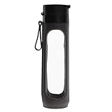 Trudeau Maison Dna Glass Bottle, 20 oz, Dark Grey