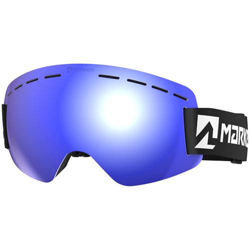 Masque de ski Marker homme bleu cat 3 écran solaire ultra flex taille u