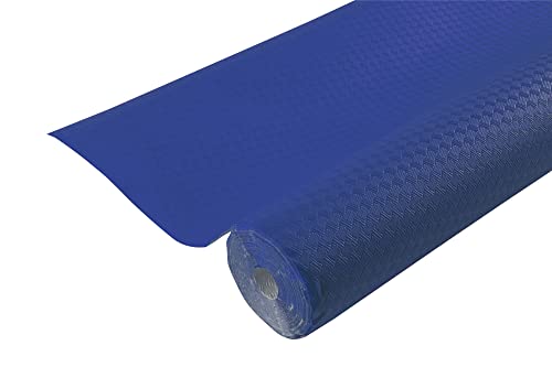 Pro Nappe - Réf R802019I - Nappe jetable en papier gaufré - Gaufrage unique, esthétique et profond - Rouleau de 20 M de long et 1,18 M de large - Couleur bleu marine - Fabriqué en France