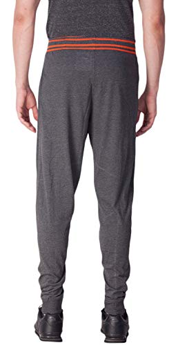 Image of ONN Men's Supreme Cotton Rich Fabric Track Pant |Relaxed Jogger for Men |Ribbed Color Broad Waistband with Drawstring | Vertical Contrast Ribbed Zippered Pockets|OA757