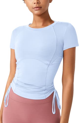 Almaree Gym Tops For Women Short Sleeve Athletic Tops For Women Women's Compression Shirts S #TOP17