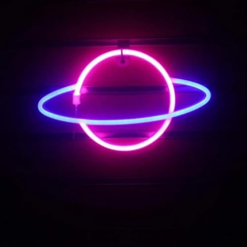 Image of Chronos Neon Sign Wall Hanging Light Battery & USB Operated for Home, Bedroom, Living Room, Kitchen, Dining Room, Bathroom, Office, Bar, Hotel, Restaurant, Nightclub, Party