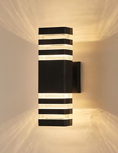Applique murale extérieure LED 12W design haut et bas pour l'éclairage de jardin