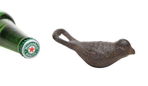 Creative Co-Op DE2097 Cast Iron Bottle Opener, Bird