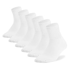6 Pairs White