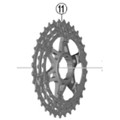 シマノ(SHIMANO) リペアパーツ ギアユニット(27-30-34T) CS-HG700-11 Y1WX98020