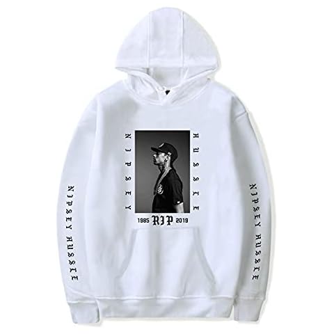 CCEE Hip Hop Rapper Nipsey Hussle Hoodie Herren- Und Damen-Sweatshirt Fashion Hooded Sweater Lässig Loose Street Jacket Shirt Normale Dicke Cover