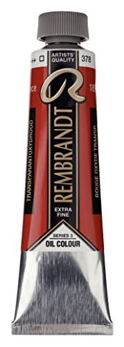 Talens Rembrandt - Excelentes Colores De Pintura Al Óleo - 40 Ml - 378 Rojo Óxido Transparente