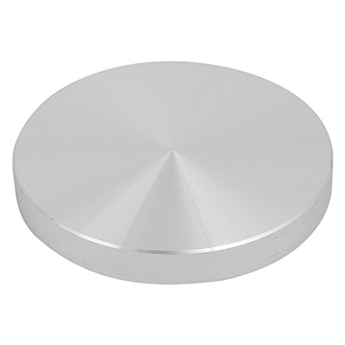 uxcell 60mmx8mm M8 Thread Mount Tea Table Glass Top Circle Aluminum Disc