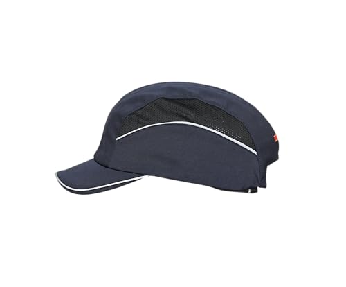 Image of Karam PN595 Safety Bump Cap for Men | 5 CM Long Peak with Adjuster Lock & Ventilated Design | Blue
