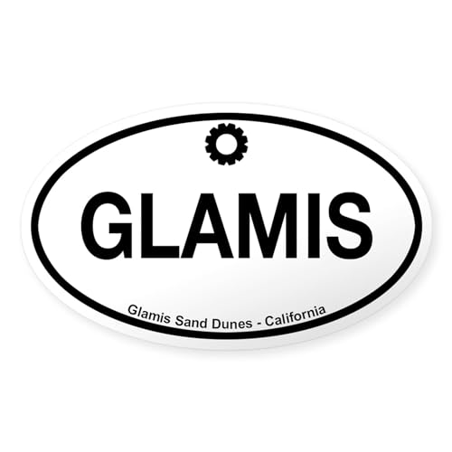 CafePress Glamis Sand Dunes Oval Car Bumper Sticker