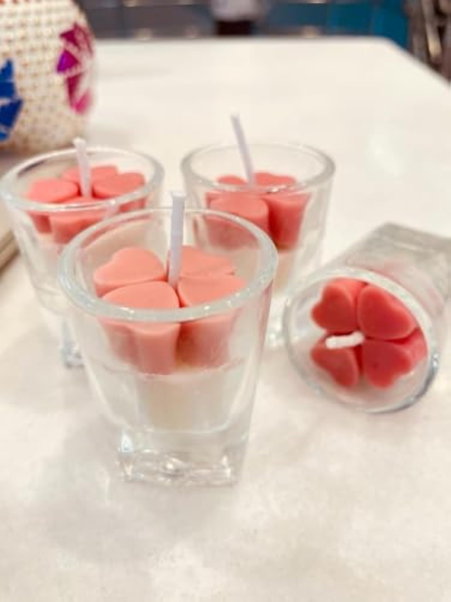 Valentine Candle Gift Set, 4 Soy Wax Candles
