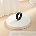 Stainless Steel Rings for Men Women 8MM Black Wedding Band for Men Matte Men's Ring Black Engagement Promise Rings Comfort Fit Size 9.5
