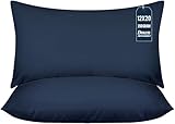 Utopia Bedding Throw Pillows (Pack of 2, Navy), 12 x 20 Inches Indoor Decorative Pillow Insert for Sofa, Bed and Couch