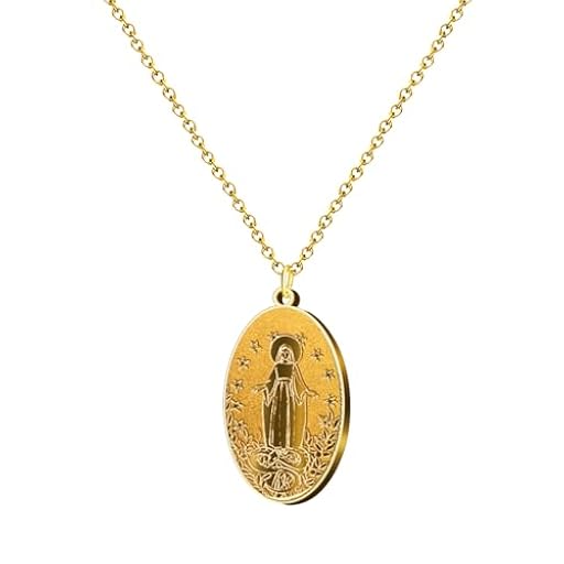 cotigo- Collar de virgen acero inoxidable, santos de España, catolico, religion, Patrona España, Patron España, regalo mujer, hombre, regalo para abuela. (VIRGEN DE FATIMA MODELO 2) | Ya disponible en tu tienda friki favorita! En mundofriki.es!