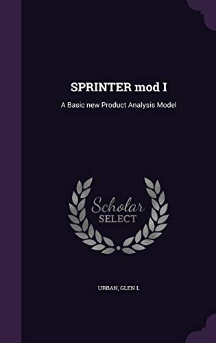 SPRINTER mod I: A Basic new Product Analysis Model 134185180X Book Cover