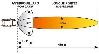 68716 Cesar Square Fog Lamp