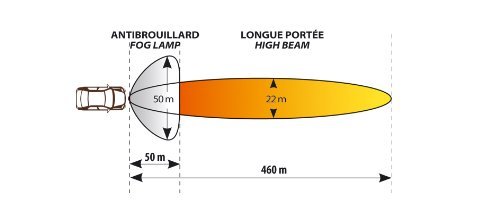 68716 Cesar Square Fog Lamp