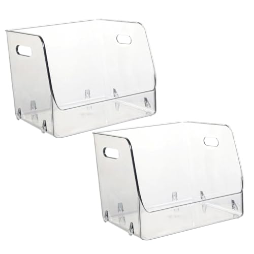 Boîte de rangement transparente bureau PET pour éliminer le désordre facilement