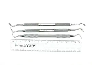 ADDLER Dental Plastic Filing, Amalgam Carrier, Cone Carver, Serrated Double Ended Instrument, 6 MM Handle. Autoclavable Qty 3. Life Time Anti Rusting Warranty.