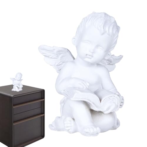 Statue de chérubin et figurines d'anges blanches pour décoration maison - 8