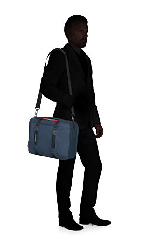 Samsonite Sonora - 15.6 Pulgadas Expandible 3-Way Bolsa Bandolera, 43 cm, 28/32.5 L, Azul (Night Blue)