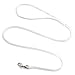 Mendota Pet Petite Snap Leash (Nylon) - Dog Lead - Made in The USA - White, 1/4 in x 72 in (Medium)