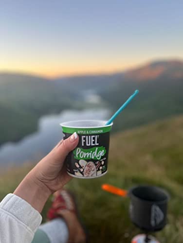 FUEL10K High Protein Apple and Cinnamon Porridge Oat Cereal Pot, 70 g (Pack of 8)