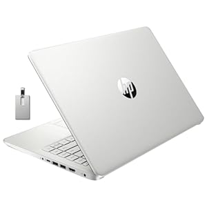 HP Stream 14″ HD Laptop, Intel Celeron N4120, 16GB RAM, 128GB eMMC, Intel UHD Graphics, Webcam, 1 Year Office 365, Silver, Win 11 S, 128GB Hotface USB Card