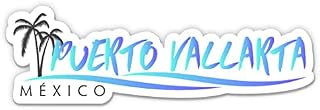 Squiddy Puerto Vallarta Mexico - Vinyl Sticker Decal for Phone, Laptop, Water Bottle (3" Wide)