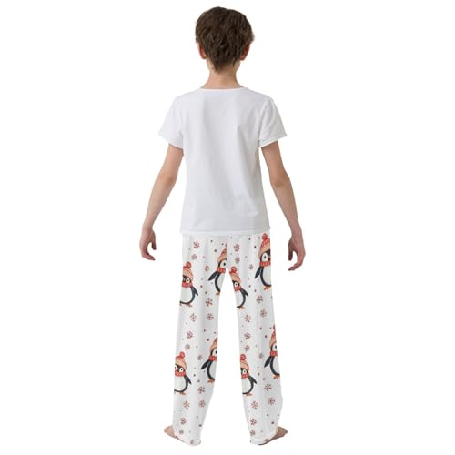 Pajama Bottoms, Pajamas Pant Cartoon Penguins Lounge Wear Casual Animal Sleep Long Pants Soft Pjs Sleepwear3