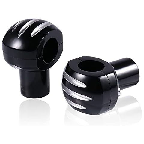 HK Motorcycle Black 25mm Bar Diameter Handlebar Risers Fit 1" Handlebars on Suzuki Yamaha Kawasaki Ducati Harley-Davidson Cruisers with detachable Bar mounts V-star Road Star Shadow Cover