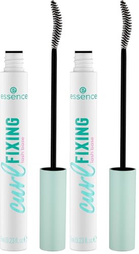 essence curl FIXING lash base, Wimperntusche, Blau, langanhaltend, schwunggebend, definierend, Einfach zu entfernen, vegan, ohne Mikroplastikpartikel, Nanopartikel frei, ohne Parfüm, 2er Pack (7ml)