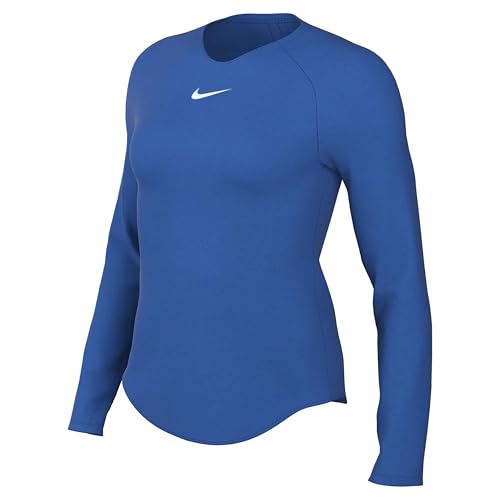 Nike Mujer Long Sleeve Top W Nk Df Park First Layer, Azul, Blanco, AV2610-463, S