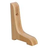 Gadpiparty Dreieckige Regalhalterung aus Massivholz 10cm Breit Stabile Wandhalterung für Schwebende Regale Klappbare Holz Konsolen für Küche und Bücherregale