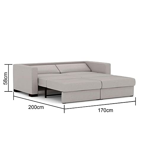 Sofá-cama de 2 Lugares Sofia Cinza 170cm