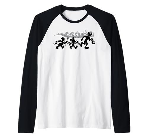 Mickey Mouse Halloween tee shirt baseball Disney vêtement automne manches raglan