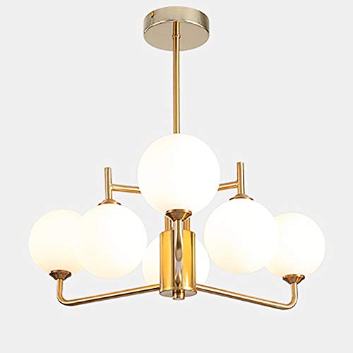 Pendentif éclairage luxe 4 lumières en verre globe moderne pour un intérieur chic