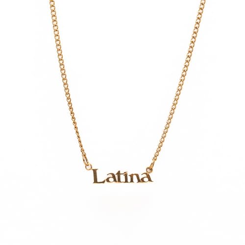 SITOS Latina Necklace Gold Plated Latina Inspired Jewelry Gifts for Latinas