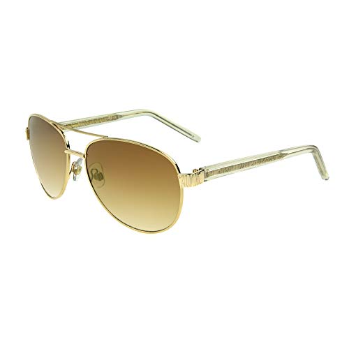 Sofia Vergara x Foster Grant Women's Carmen Sunglasses Pilot, Shiny Gold, 58 mm