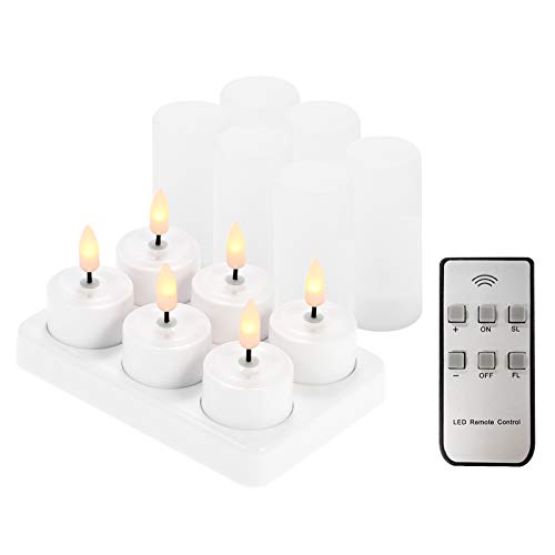 Decdeal 12/6/4 Pezzi Candele Senza Fiamma