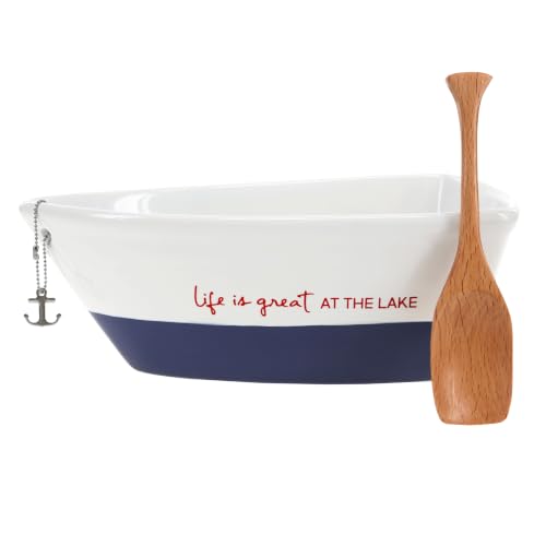 Lake Boat Serving Dish