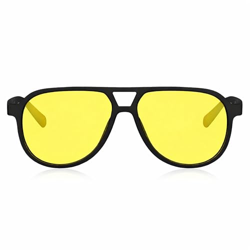 Image of Dervin UV Protected Yellow Lens Driving Polarized Sunglasses for Men & Women