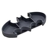Bumkins DC Comics Batman Silicone Grip Dish, Suction Plate, Divided Plate, Baby Toddler Plate, BPA Free, Microwave and Dishwasher Safe